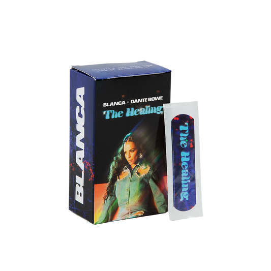 The Healing bandages box front and bandage Blanca